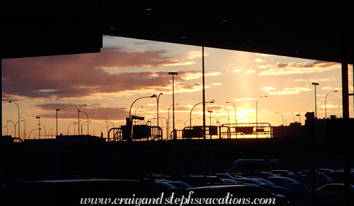 Sunset at Logan Airport, Boston