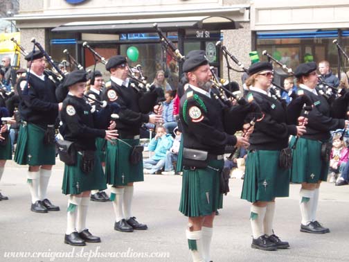 Bagpipers, Milwaukee St. Patrick's Day Parade 2006