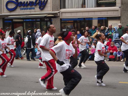 Ocean of Soul Dance Team, Milwaukee St. Patrick's Day Parade 2006