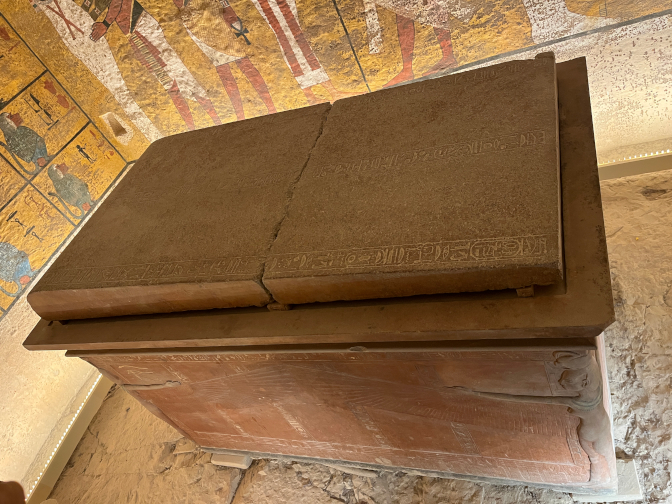 King Tut's sarcophagus