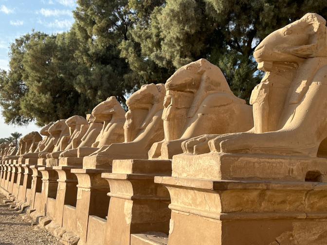 Ram-headed sphinxes, Karnak