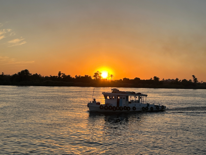 Sunset from Dahabiya Safiya