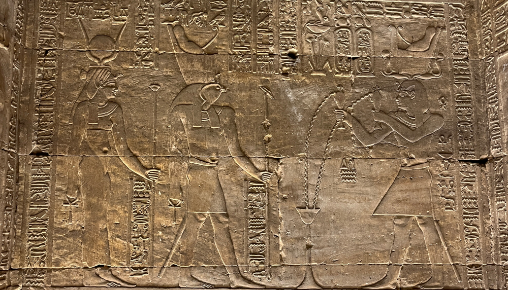 Purification rituals depicted at Edfu Temple