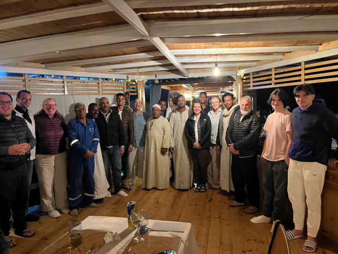 Farewell photo with the Dahabiya Safiya crew