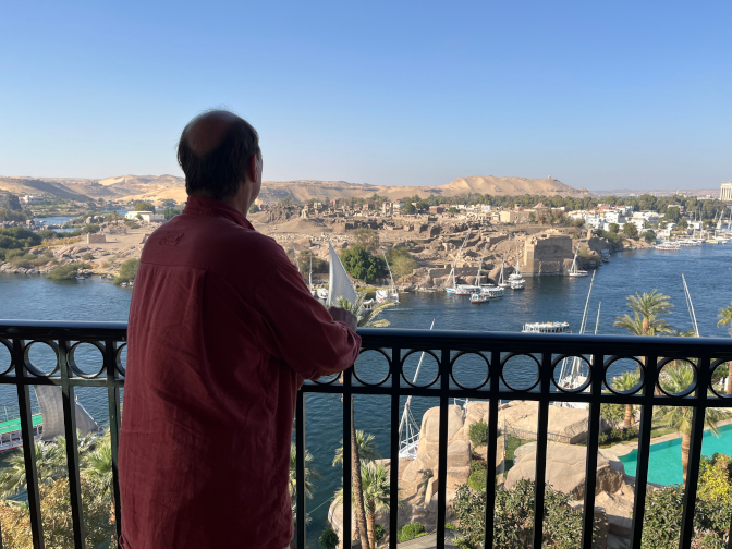 Nile view from Nile Opera Suite balcony