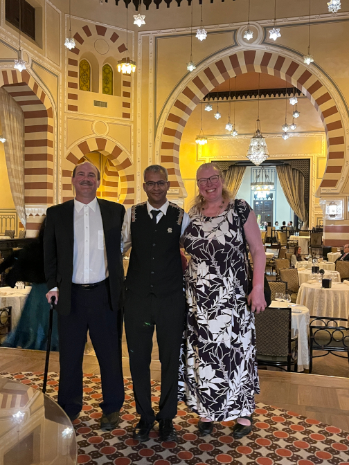 With our server Essam at the 1902 Restaurant