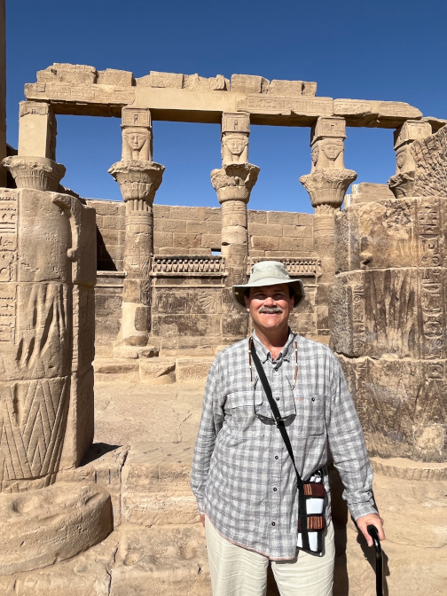 Hathor columns at the Kiosk of Nectanebo I at Philae