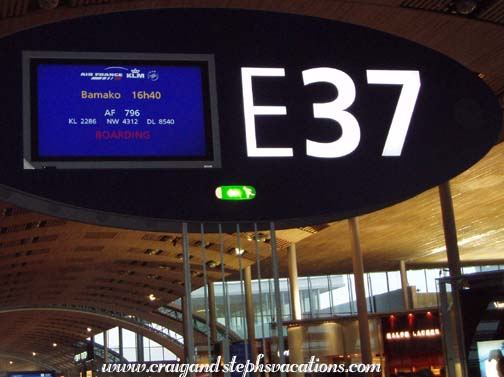 16:40 to Bamako, Charles de Gaulle Airport