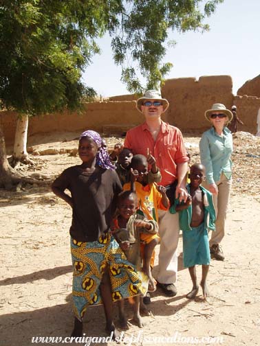 Craig, Susan, and friends, Segoukoro