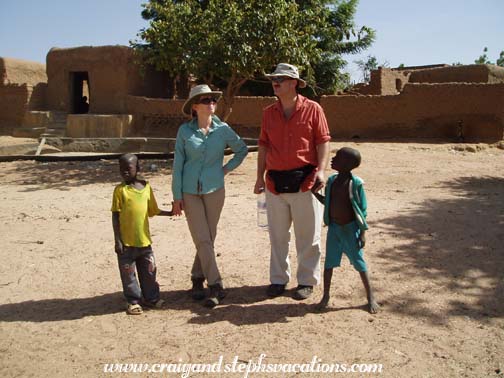 Susan, Craig, and friends, Segoukoro