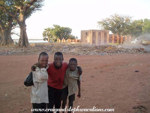 Boys outside the Artisan's Center