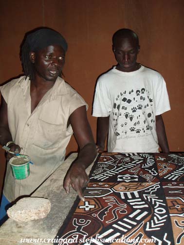 Making mudcloth