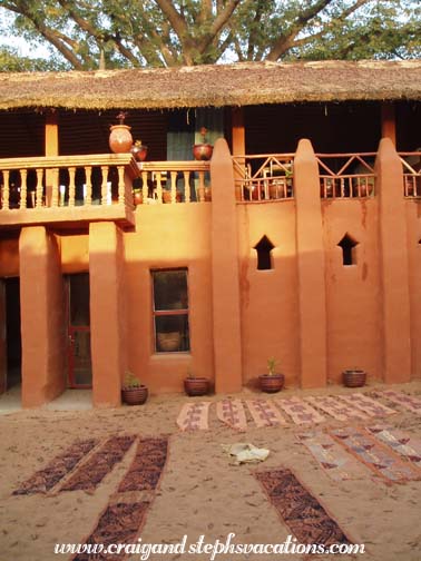 Drying mudcloth