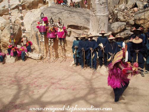 Mask dancers