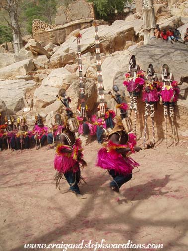 Mask dancers