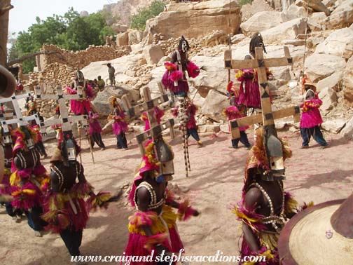 Mask dancers