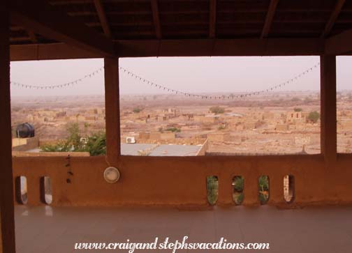 Dogon country seen from Hotel Campement Guina roofdeck