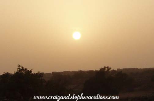 Sunrise over the escarpment