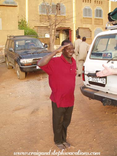 Bouba salutes the General (Craig)