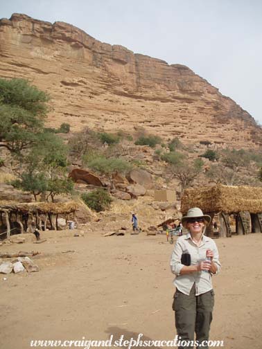 Susan at the second Dogon village