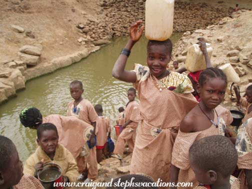 Fetching water