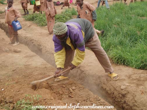 Filling in the trench