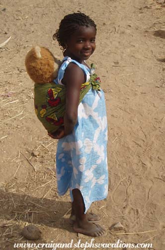 Daniel's daughter with her bear