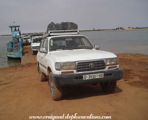 Bouba backs onto the ferry