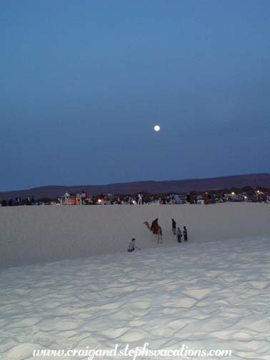 Full moon over the Sahara