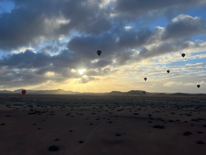 Hot air balloon ride