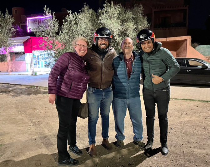 With Safouane and Mehdi B. after our phenomenal sidecar tour