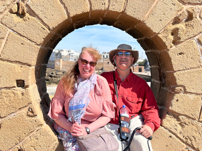 Steph and Craig at the Bastion of the Port