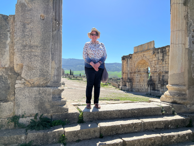 Steph at Volubilis