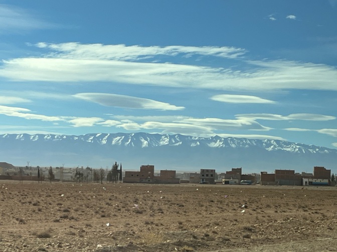 Snow-capped High Atlas Mountains