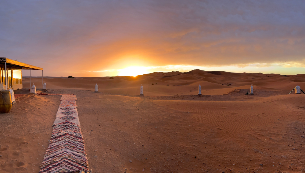 Sunrise at Desert Luxury Camp