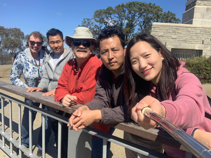 Steph, Sonam Tshering, Craig, Nim, and Sonam Choki