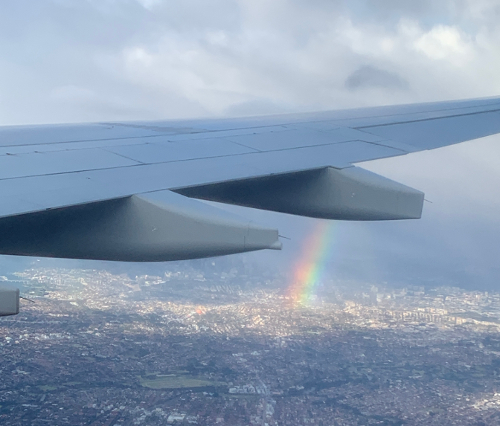 Rainbows welcome us to Sydney