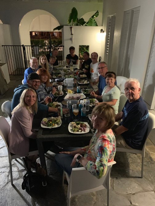 Group photo: Allison, Eric, Elaine, Bert, Danielle, Peggy, Forrest, Britney, Alison, Craig, Brad, Mary, Gail, and Pam