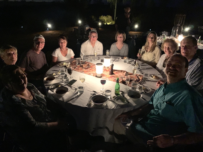 Linda, Amanda, Brad, Mary, Gail, Pam, Danielle, Sydney, Forrest, amd Craig at Sounds of Silence