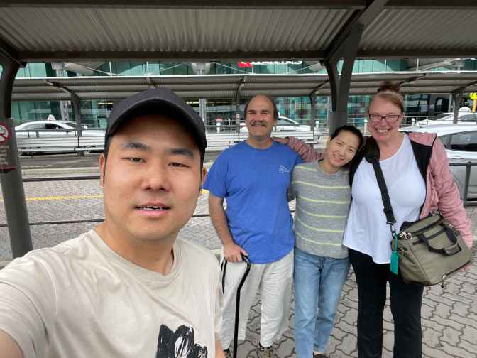 A tough goodbye at the airport