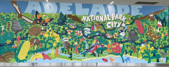 Adelaide Airport mural