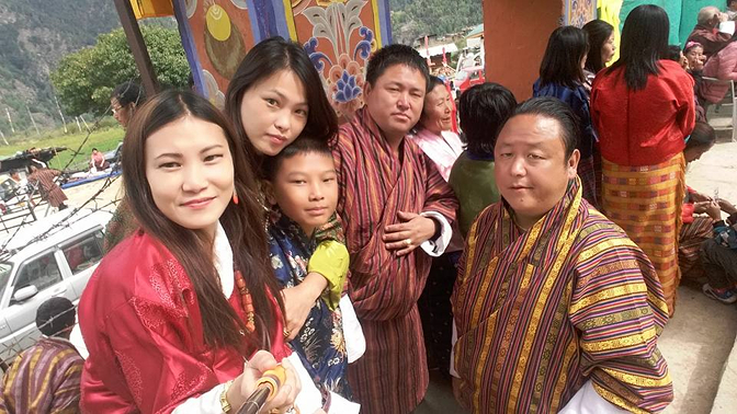 Tshering, Kezang, Kinley, Gyem Thinley, and Hochu