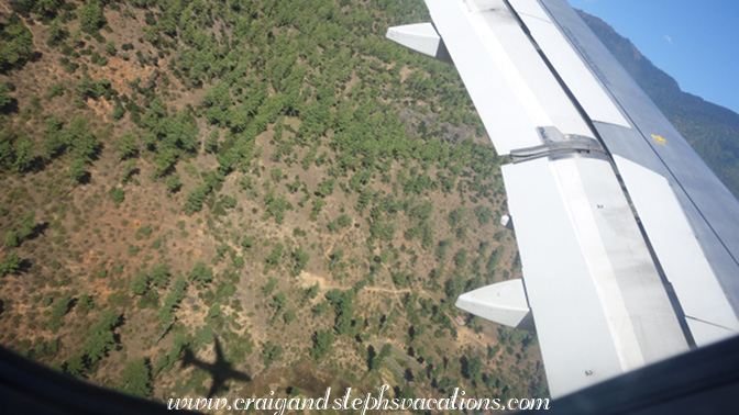 Descending into Bhutan