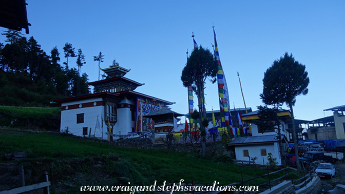 Tsechu grounds at dawn