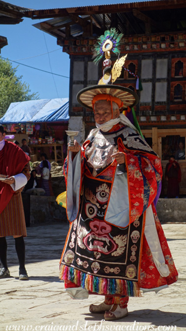 Lama performs the Black Hat Dance