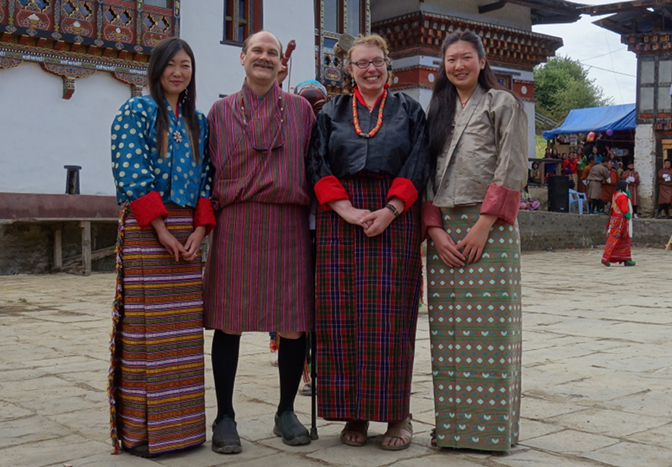 Chimmi Wangmo, Craig, Steph, Sangay Choden