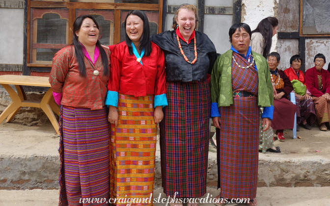 Lhaki, Tshering Lam, Steph, and Pasa Bidha