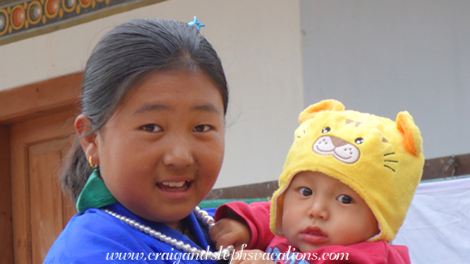 Youth at the tsechu