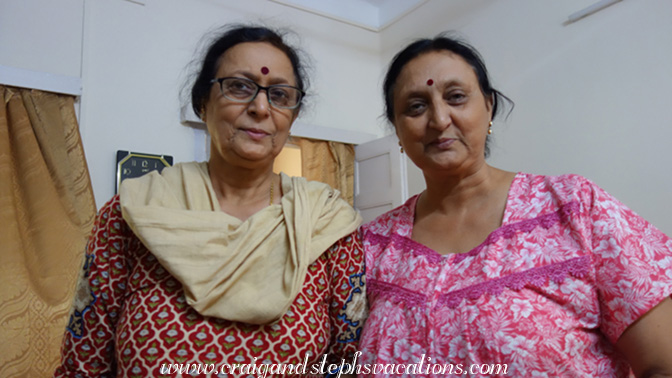 Sisters Sunita and Renu