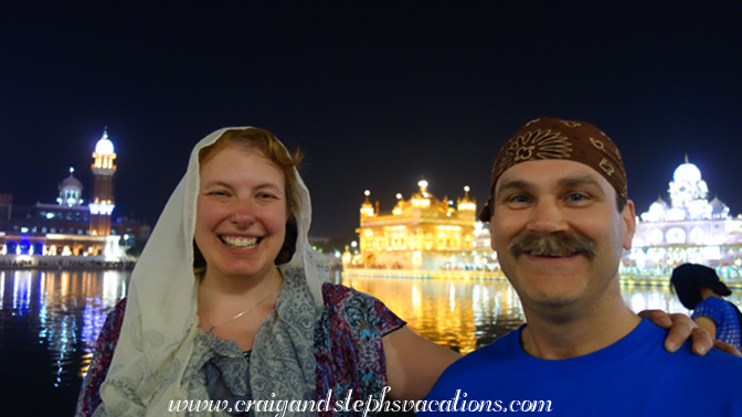 Steph and Craig at the Golden Temple